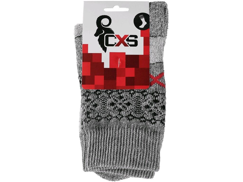 Ponožky CXS SKI, zimní, šedé, vel. 40 - 42